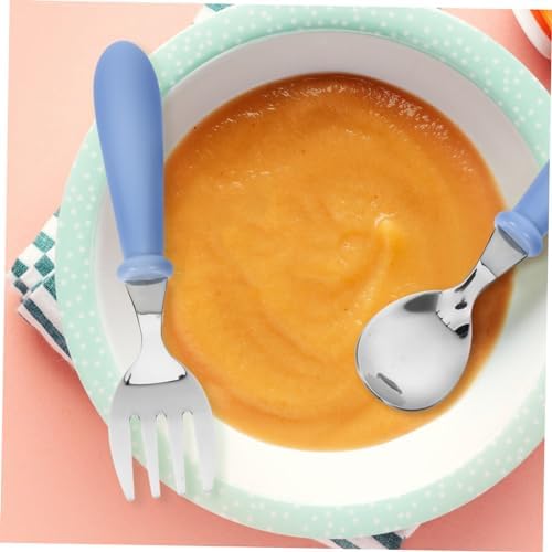 ifundom 4Pcs Stainless Steel Utensils Set for Babies