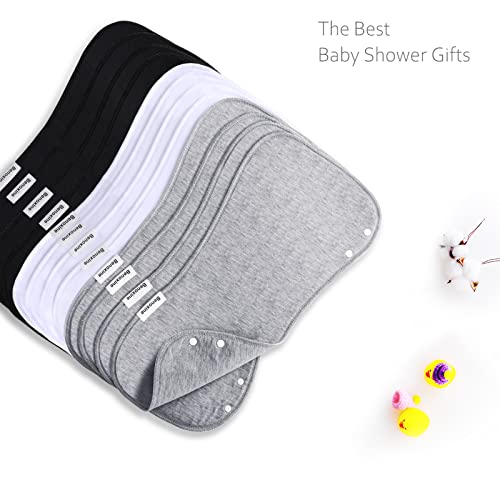 Benoxine Baby Burp Cloth Set 12 Pack 3 Layers 100 Cotton