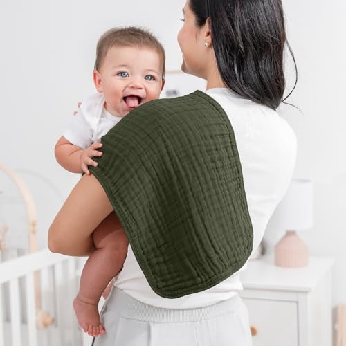 Comfy Cubs 6-Layer Muslin Burp Cloths Pack of 10