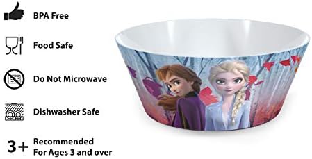 Zak Designs Frozen 2 5-Piece Dinnerware Set for Kids Ages 3