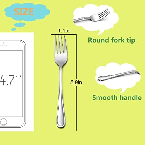 LIANYU 12-Piece Toddler Fork Set for 2-10 Years
