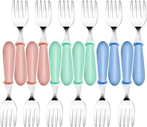 YACAISI 12PCS Toddler Forks BPA Free Kids Cutlery Set
