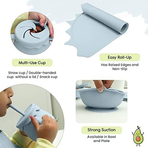 Baby Pastels Feeding Set - 11 Pieces Pastel Blue