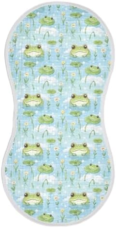 4Pcs Cute Frog Burp Cloth for Newborns
