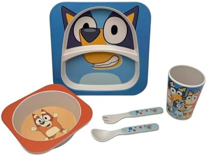 Bamboo Dinnerware Set for Toddlers BPA-Free