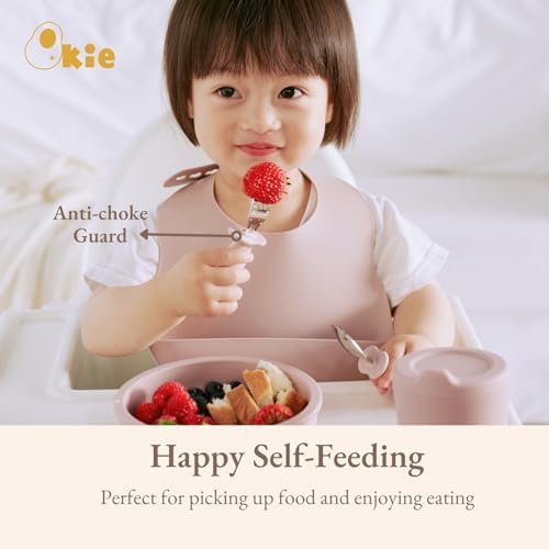 Qkie Toddler Flatware Set 8 Months BPA Free