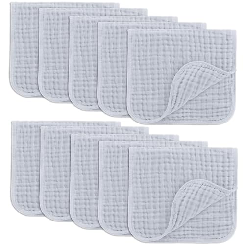 Comfy Cubs Muslin Burp Cloths 20 x 10 Pack of 10