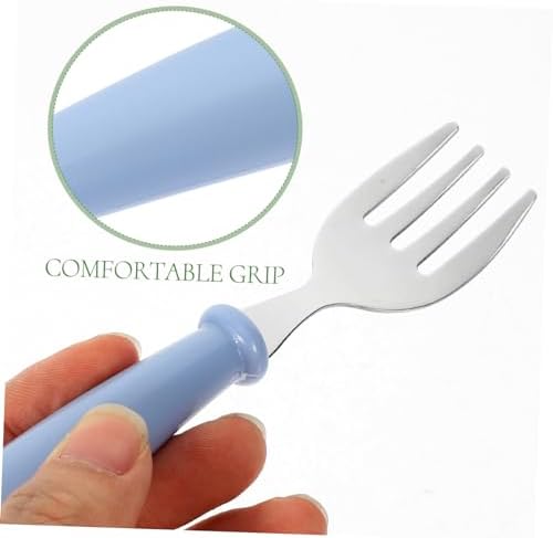 RORPOIR 4Pcs Baby Silverware Set with Comfortable Handles 1