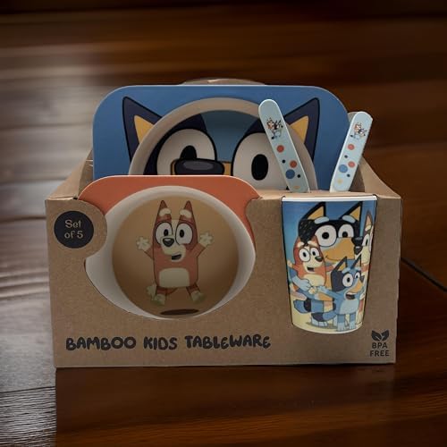 Bamboo Dinnerware Set for Toddlers BPA-Free