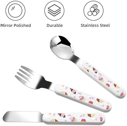 Delicious Cupcakes Print Flatware Set with Travel Case