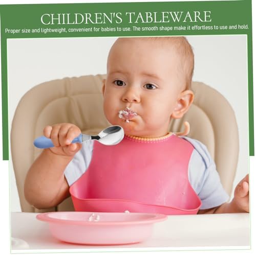 ORFOFE 4Pcs 304 Stainless Steel Baby Flatware Set