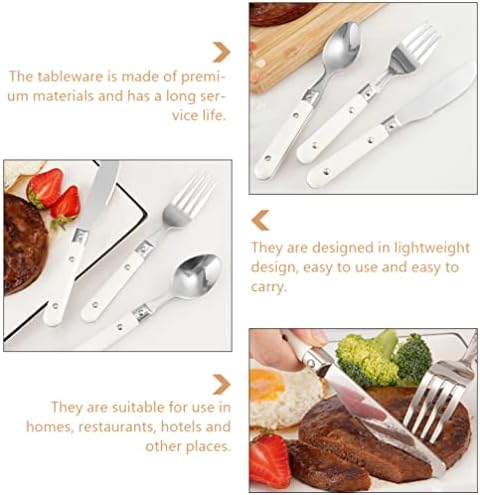 Angoily 1 Set Stainless Steel Cutlery for Self Feeding