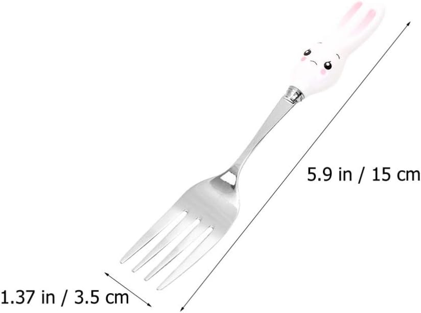 KESYOO 5PCS Kids Flatware Set with Ceramic Handles