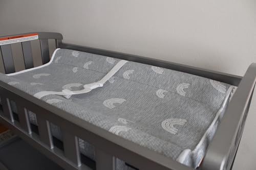 Contoured Baby Changing Pad with Waterproof Covers and Safety Straps