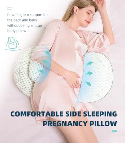 Oternal Pregnancy Pillow Side Sleep Support for Belly and Hips
