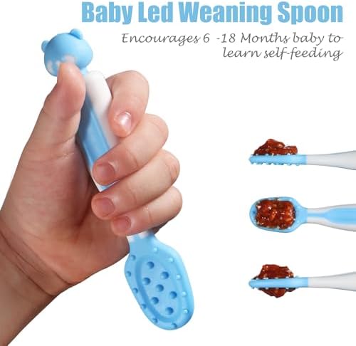 Baby Self Feeding Spoons Set 6 Months BPA-Free