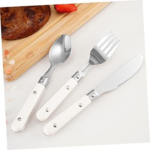 SHOWERORO 2Pcs Stainless Steel Fork and Spoon Set