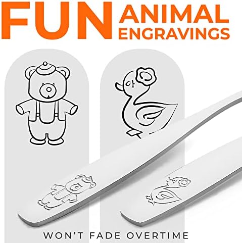Zulay Kitchen Toddler Silverware Set 8 Pieces