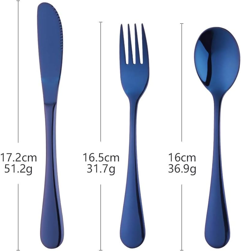Bisda 6 Piece 188 Stainless Steel Flatware Set for 2