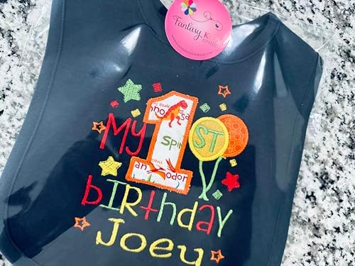 First Birthday Boy Bib with Baby Name Personalized 1