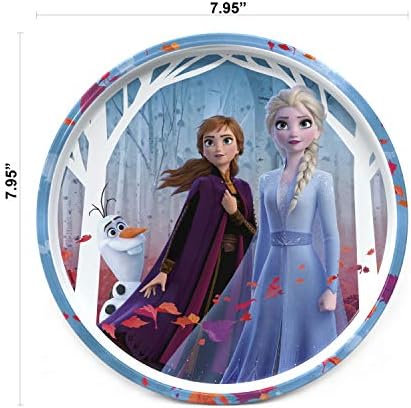 Zak Designs Frozen 2 5-Piece Dinnerware Set for Kids Ages 3