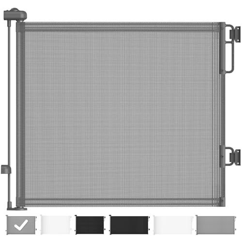 Cumbor 55 Retractable Baby Gate - Gray