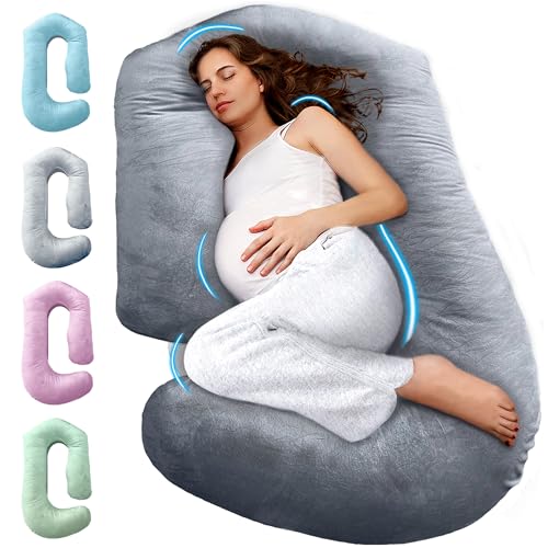 PILLANI Pregnancy Pillow - 57inch Full Body Support with Removable Cover