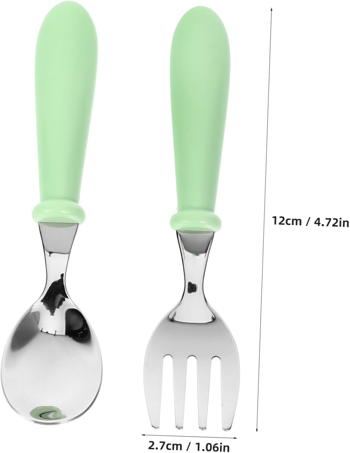 ifundom 4Pcs Stainless Steel Utensils Set for Babies