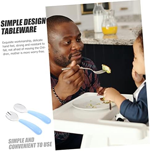 Mikinona Baby Spoon and Fork Set for Safe Feeding