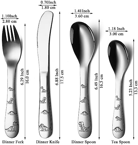 Evanda Toddler Cutlery Set with Dinosaur Design 1