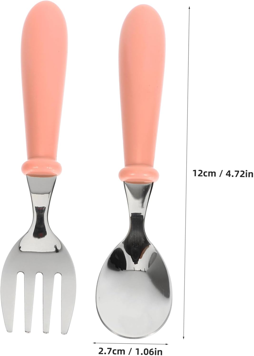 SECFOU 4Pcs Baby Utensils Set for Little Hands