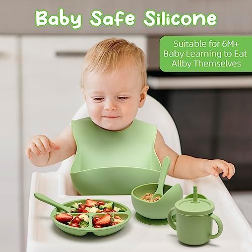 MumEZ Silicone Baby Feeding Set for 6 Months Up 1