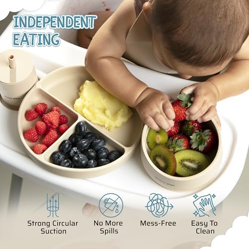 BOUNCY BABY Silicone Feeding Set 8 PCS
