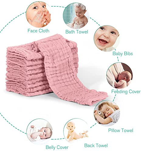 Yoofoss 10 Pack Muslin Burp Cloths 20X10 1