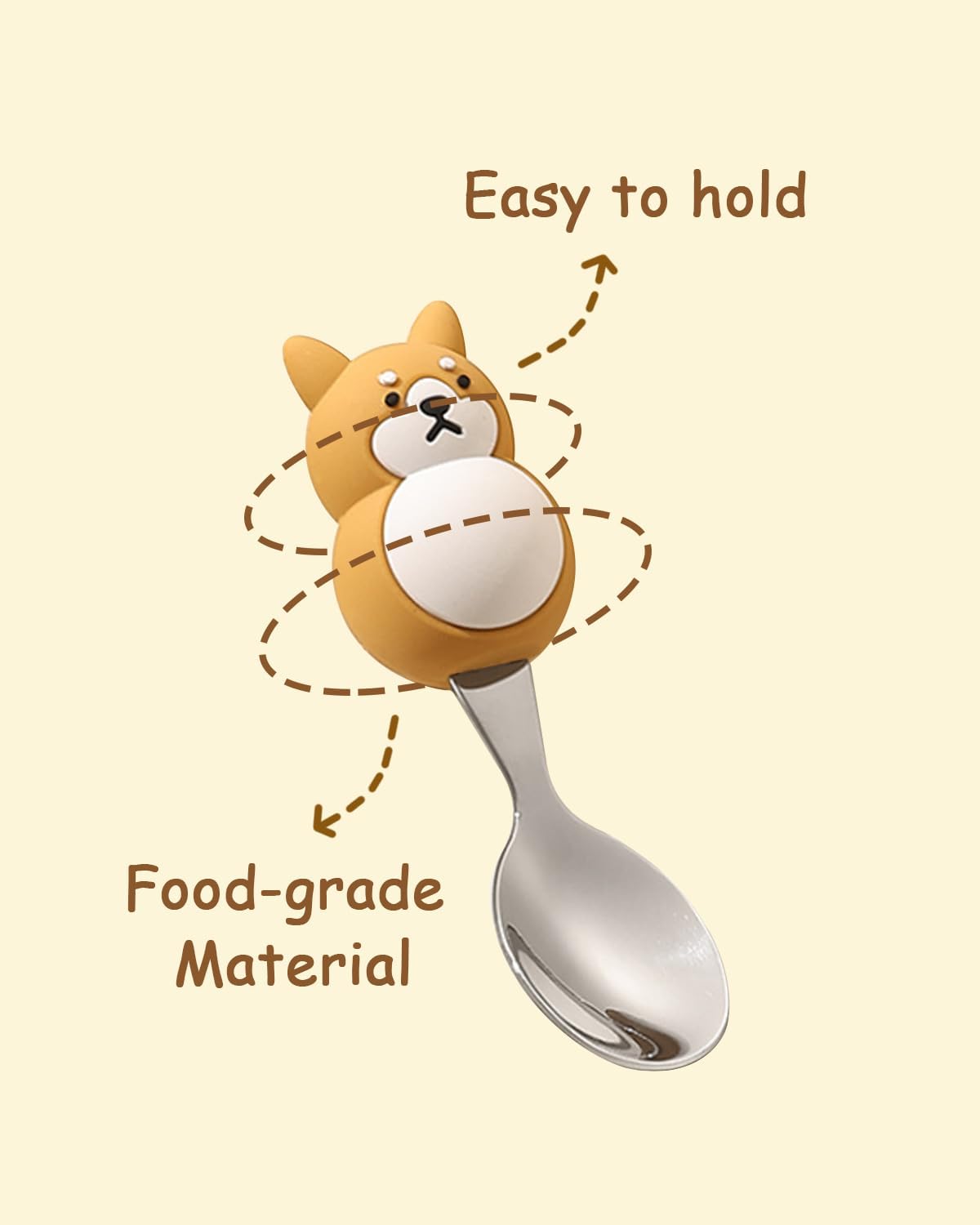 Toddler Fork Spoon Set with Case 12 Months