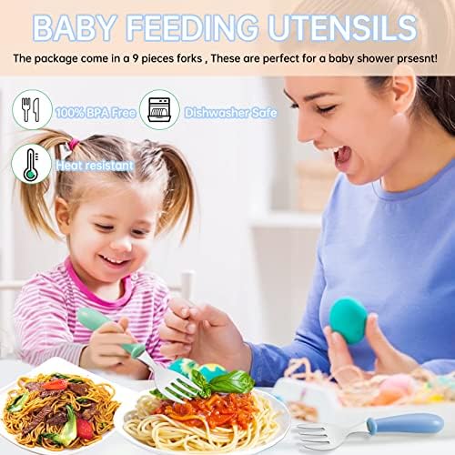 YACAISI 12PCS Toddler Forks BPA Free Kids Cutlery Set