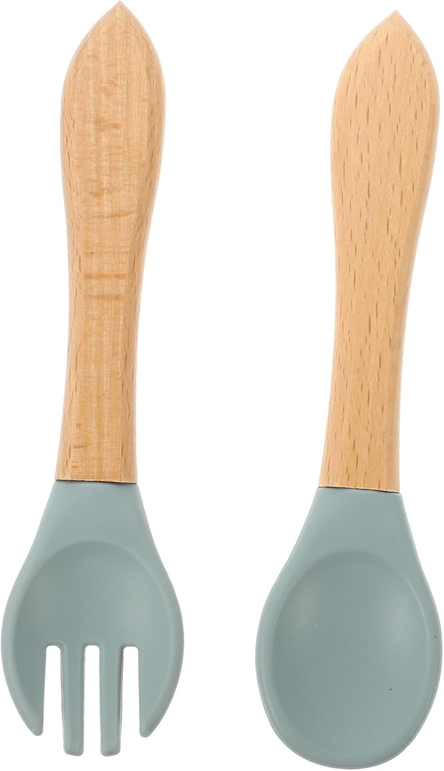 Adorable Fork and Spoon Set for Baby Weaning