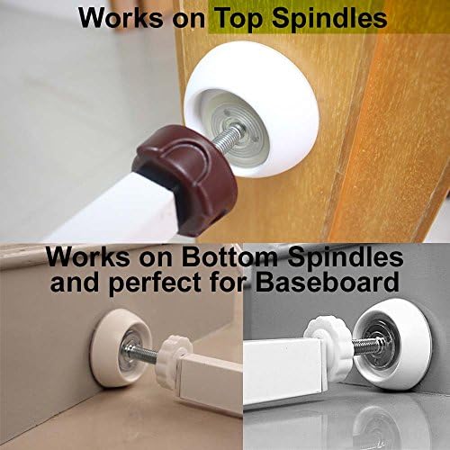 Vmaisi Baby Gate Wall Protector - 4 Pack White Pressure Mounting Cups