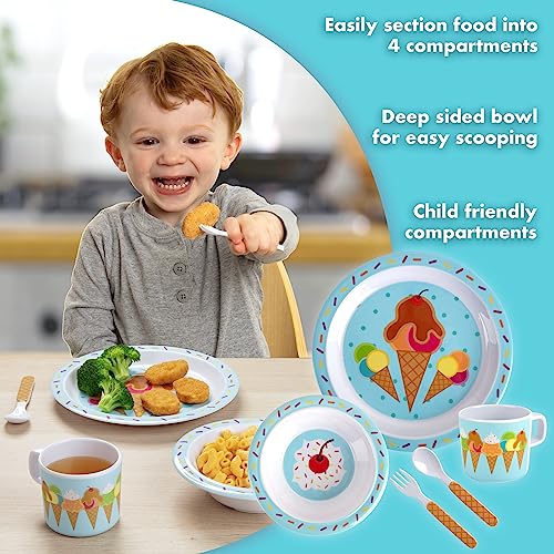 Bentology Ice Cream Mealtime Set for Kids