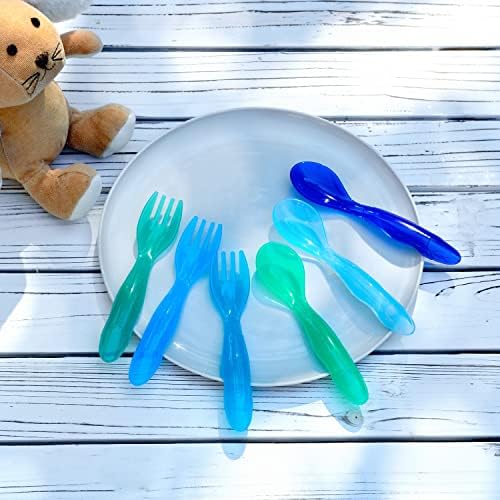 Youngever 18 Pcs Plastic Toddler Utensils Set 1