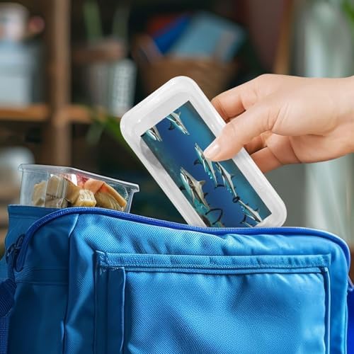 Hammerhead Shark Print Flatware Set with Travel Case