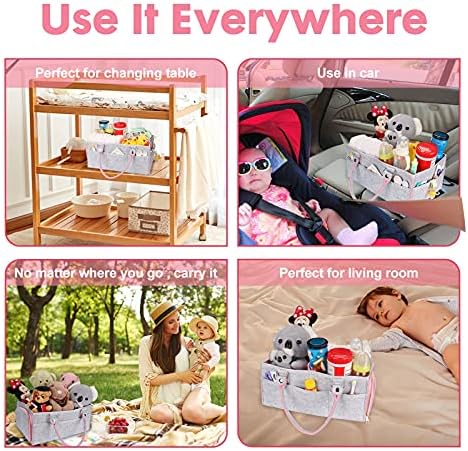 Baby Diaper Caddy Organizer for Changing Table