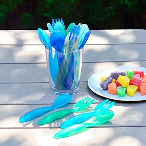 Youngever 18 Pcs Plastic Toddler Utensils Set 1