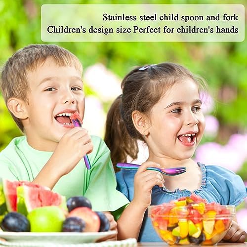 Evanda Rainbow Toddler Cutlery Set 6 Pieces