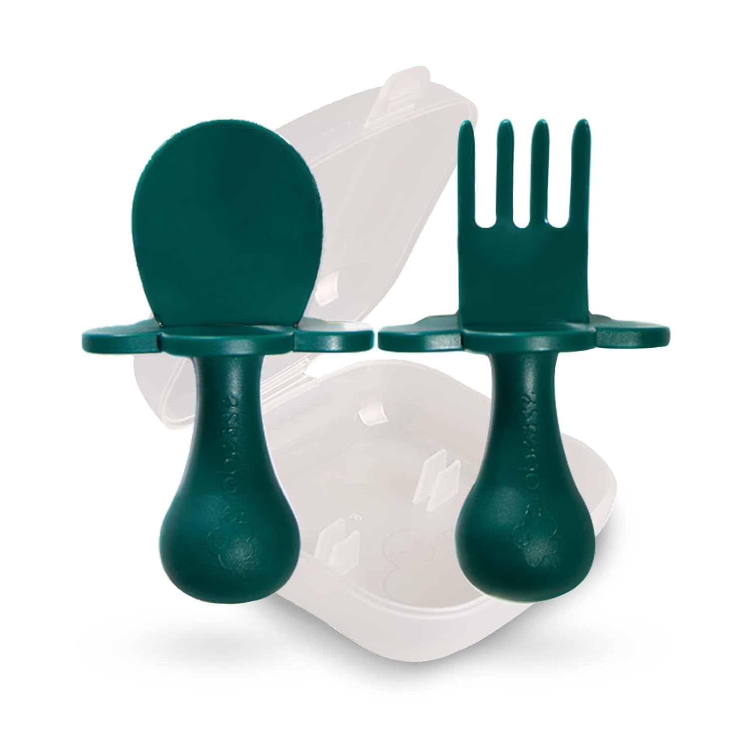 Grabease Baby Spoons Set BPA-Free for Baby Toddler Green