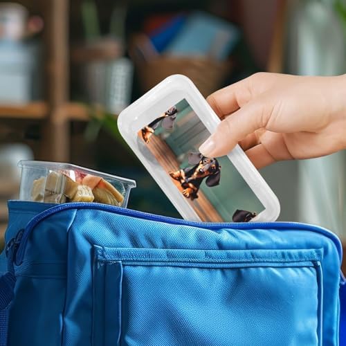 Cute Dachshund Duggee Print Flatware Set with Travel Case