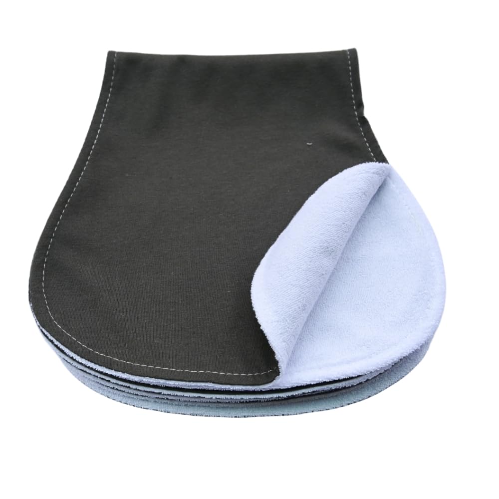 Arnzion Baby Burp Cloth Set 4 Pack Dark Grey