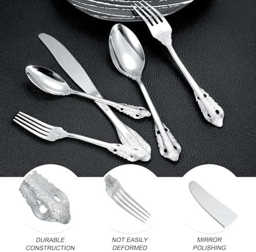 Uxcell 4-Piece Stainless Steel Flatware Set