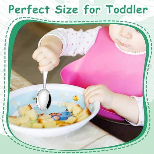 E-far 6-Piece Toddler Stainless Steel Utensils Set