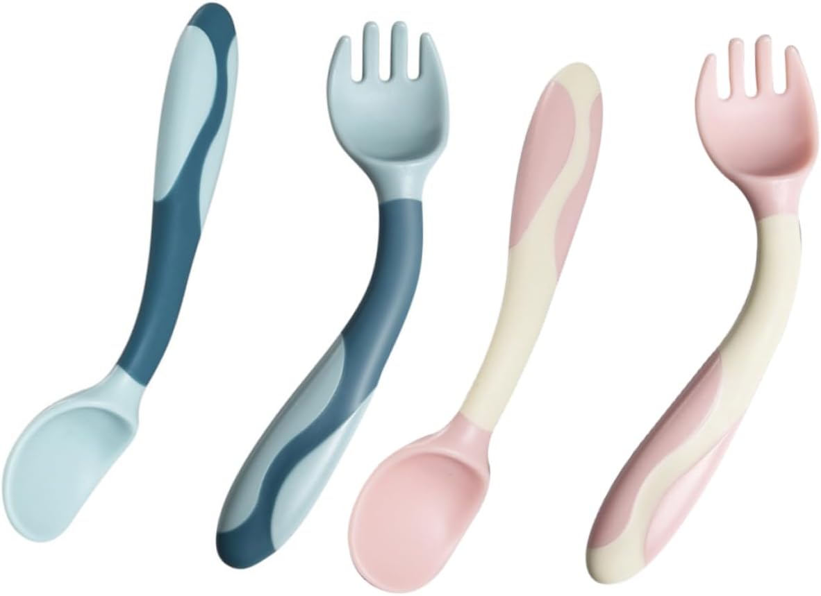 VICASKY 2-Piece Bendable Spoon and Fork Set 1
